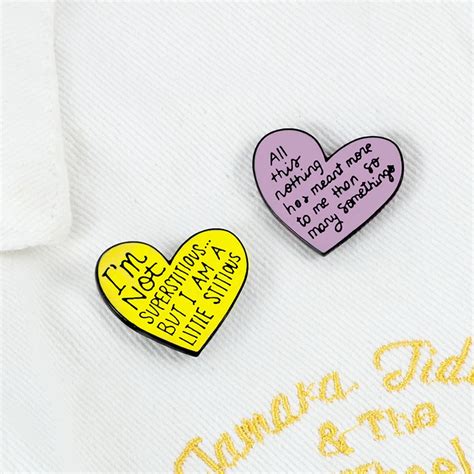 Cute Heart Pins Cartoon Creative Metal Brooches For Girls Bestfriend