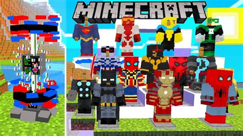 Super Heroes Unlimited Addonmod In Minecraft Pebedrock 117 For