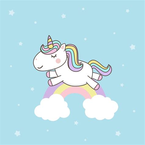 Premium Vector Cute Unicorn Cartoon Character Vectors With Pastel