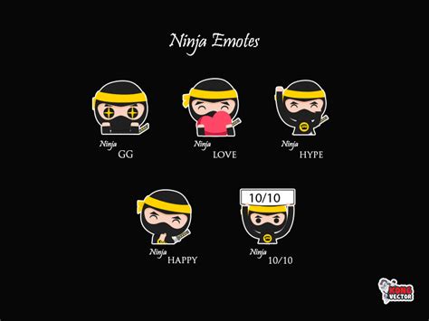 Ninja Twitch Emotes By Kong Vector On Dribbble
