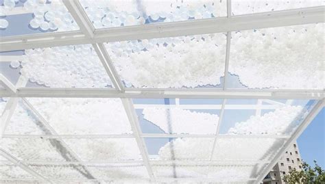 Kinetic Cloud Seeding Pavilion Creates Shade With 30000 Tiny Balls