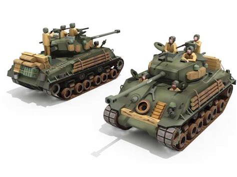 Tank Sherman Fury American Army Papercraft Paper Color Model Etsy