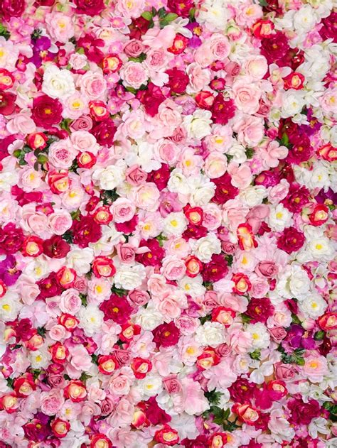 Buy Discount Kate Pink Red Flower Wall Floral Backdrop Wedding Photo