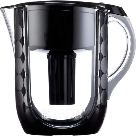 Brita Large Cup Water Filter Pitcher With Standard Filter BPA Free Grand Black Bubbles