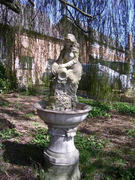 Antiques Atlas Garden Statues Of Maiden Fountain Base Stone
