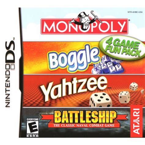 Monopolyboggleyahtzeebattleship Nintendo Ds Game