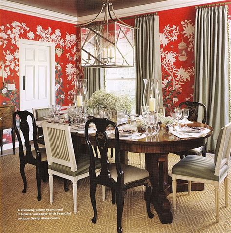 Chinoiserie Chic The Red Chinoiserie Dining Room