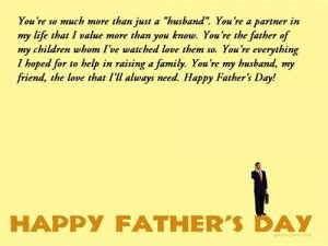 After getting this father's day quotes from wife, your husband will definitely think of himself as being lucky. Fathers Day Quotes For Husband. QuotesGram