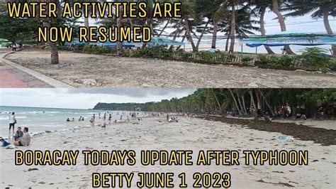 Boracay Island Philippines Today After Typhoon Betty Bolabog Beach White Beach Youtube