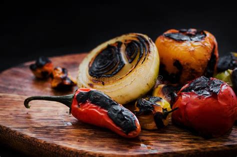 Burnt Chilies For A Mexican Sauce Spicy Food In Mexico Stock Photo