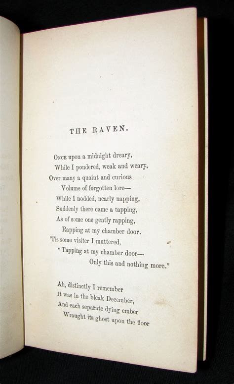 1872 Rare Victorian Book Poems By Edgar Allan Poe The Raven Lenore