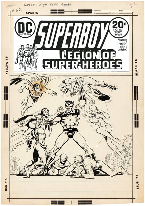 Hakes Superboy 197 Comic Book Cover Original Art By Nick Cardy