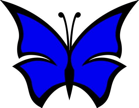 Blue Butterfly Clipart Free Download On Clipartmag