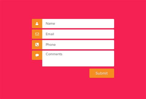 Free 24 Contact Form Designs In Psd