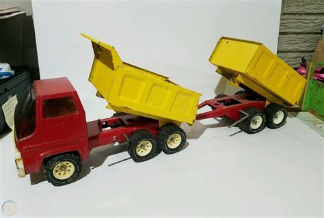 Vintage Tonka Dump Truck With Pup Trailer Toy Rare 1926785892