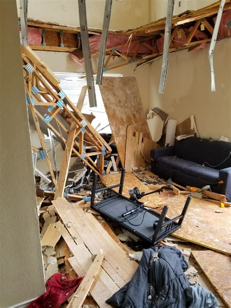 video dramatic moment unt apartment floor collapses during homecoming party captured on camera
