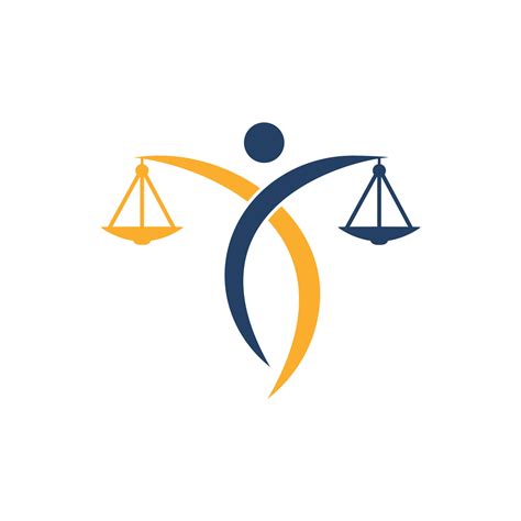 Man Holding Scales Of Justice Logo Law And Attorney Logo Design