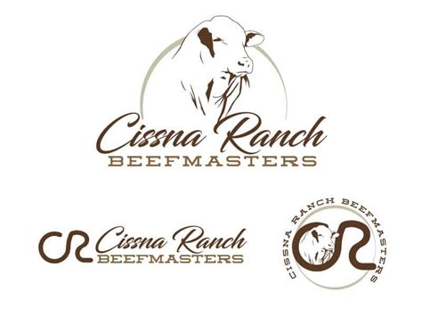 Cissna Ranch Beefmasters Logo Design Ranch House Designs Inc