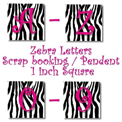7 Best Images Of Zebra Print Letters Printable Pink Zebra Print