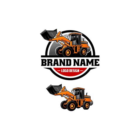 Excavator Logo Template Heavy Equipment Logo Vector For Construction