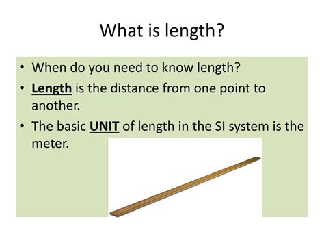 Ppt Chapter 2 Section 1 Measurement A Common Language Powerpoint