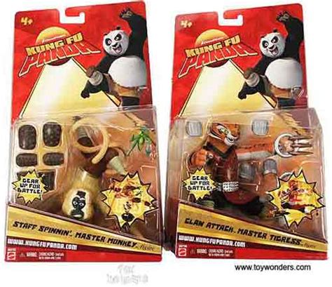 Mattel DreamWorks Kung Fu Panda Action Figures Play Set 5 Asstd