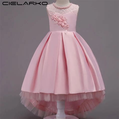 Cielarko Elegany Girls Dress Lace Flower Wedding Mermaid Dresses Kids