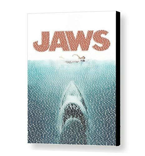 Telesca Jaws Baby Shark Lyrics Movie Mosaic Framed 85x11 Print Limited