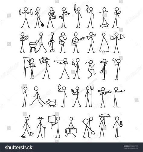 Simple Drawings Of Stick People