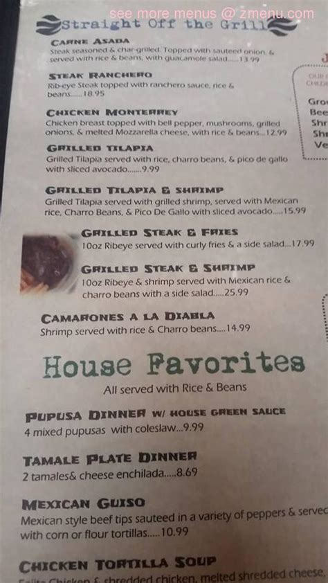 Popular place but i went in expecting real mexican fare. Online Menu of Jorges Mexican Restaurent Restaurant, Mount ...