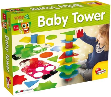 Baby Tower świetna Zabawka Dla Dwulatka Do Nauki Kolorów I Kształtów