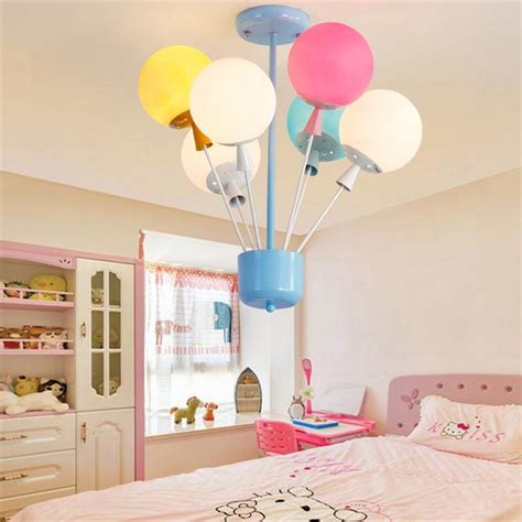 Modern Children Pendant Lamps Glass Colorful Balloon
