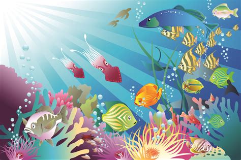 Ocean Clip Art Free Pack Of Underwater Vectors Free Download