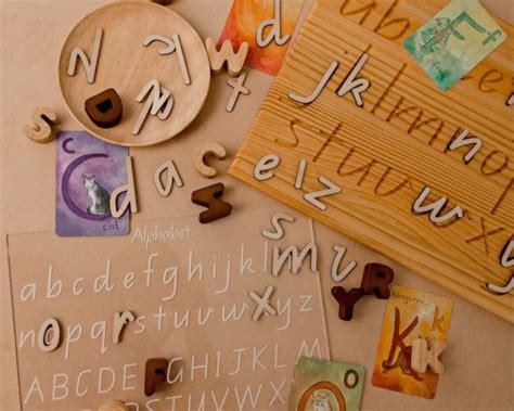 Wooden Lowercase Letter Cut Outs