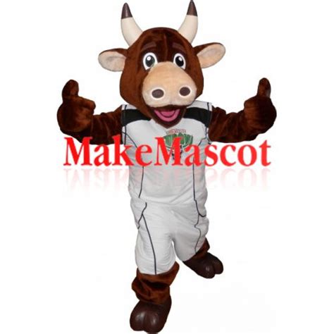 Brown Cow Mascot With A Sporty Outfit Mascot Costume | Mascot, Mascot costumes, Mascot costume