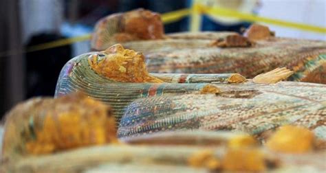 Three 3500 Year Old Painted Wooden Coffins Discovered In Luxor Egypt