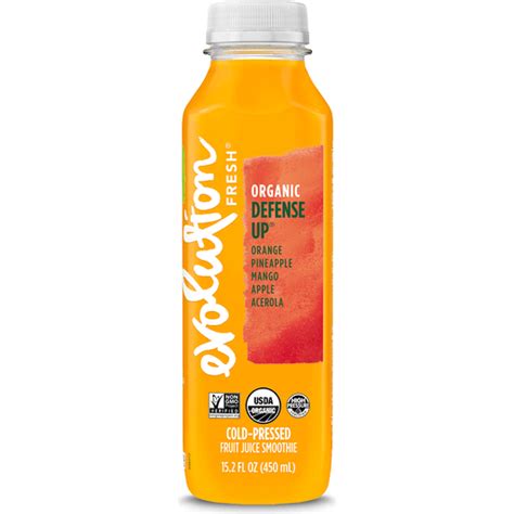 Evolution Fresh Organic Defense Up Cold Pressed Fruit Juice Smoothie