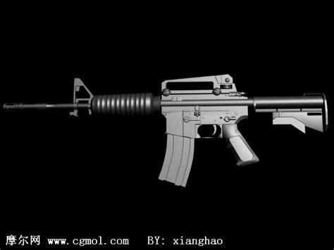 M4步枪3d模型枪械模型模型下载 摩尔网cgmol