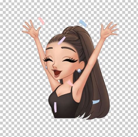 Emoji Moonlight Drawing Png Clipart Ariana Grande Brown Hair