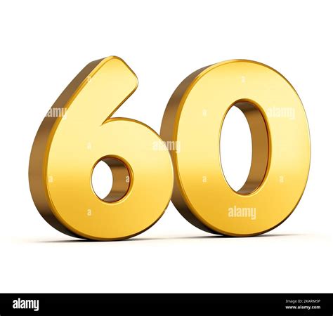 Golden Number 60 Cut Out Stock Images And Pictures Alamy