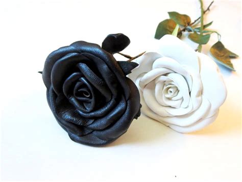 leather-rose-white-leather-flower-leather-anniversary-gift-etsy-leather-anniversary-gift