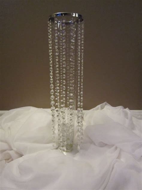 Set Of 10 Crystal Wedding Centerpieces 22 Long Etsy