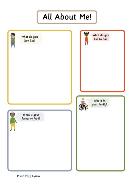 Make sure to organize your text properly using a custom newspaper template. Meet the Teacher - all about me template - Printable ...