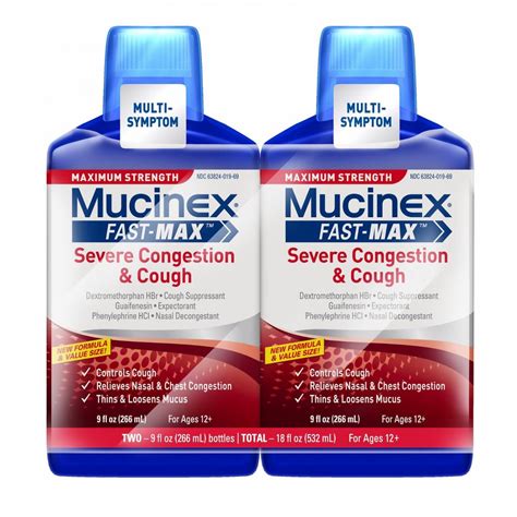 We did not find results for: Mucinex Fast-Max Severe Congestion & Cough Maximum Strength 9oz 2 pack