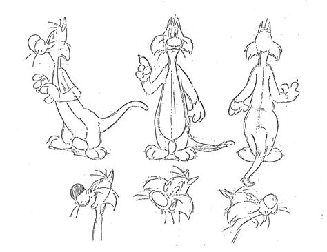 Sylvester In 2019 Looney Tunes Characters Drawing Cartoon Characters
