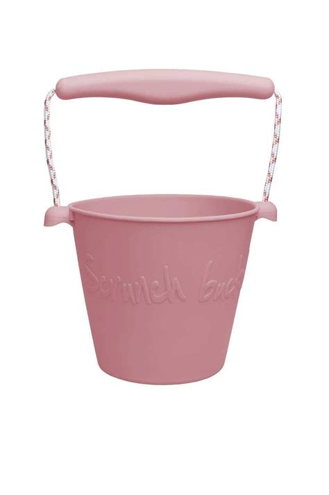Soft Silicon Roll Up Bucket Dusty Rose In 2021 Bucket And Spade