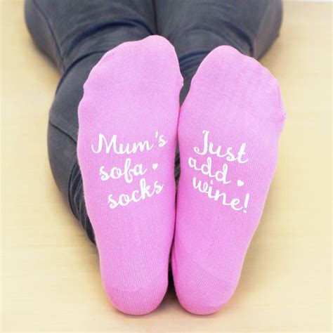 Personalised Womens Sofa Socks By Sparks And Daughters