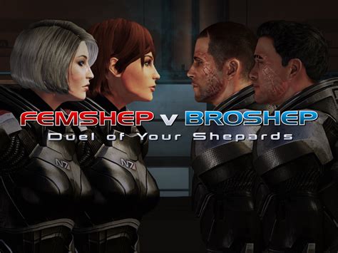 Femshep V Broshep Duel Of Your Shepards Mod For Mass Effect Legendary Edition Moddb
