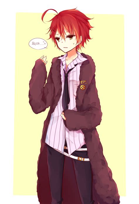 Red Hair Anime Boy With Glasses