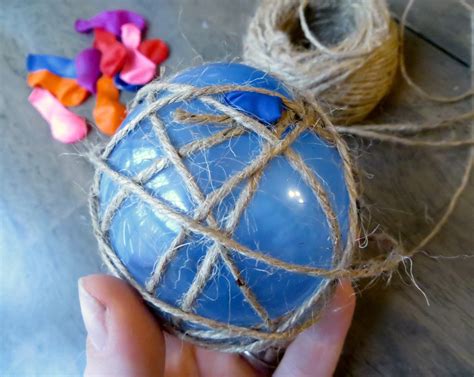 The Project Lady Diy Tutorial Cornstarch Ornaments And Twine Ball